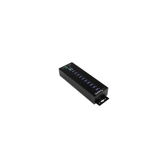 Startech 10-Port Industrial Usb 3.0 Hub With External Power Adapter Esd & 3 HB30A10AME