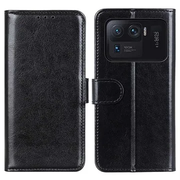 Xiaomi Mi 11 Ultra Wallet Case with Magnetic Closure - Black