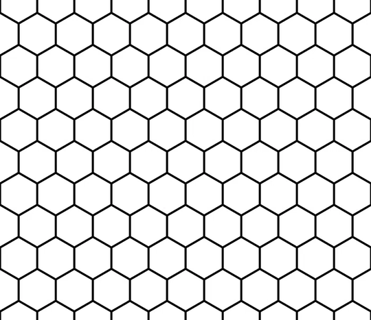 Walllpaper Roll 416X254cm Mural Decoration Kitchen Livingroom Bedroom Wallpaper Material With Print - Utensil Honeycomb Geometric Hexagon