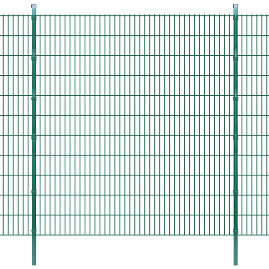 Vidaxl 2D Garden Fence Panels & Posts 2008X2230 Mm 44 M Green