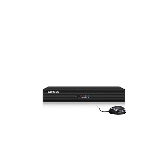SANSCO 16 Channel 1080P Lite HD DVR Recorder for CCTV Security Camera System, Support AHD/CVI/TVI/IP/CVBS(Analog) Cameras, Motion Detection, Email Ale