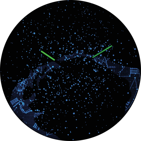 35cm Milky Way Dome Wall Clock