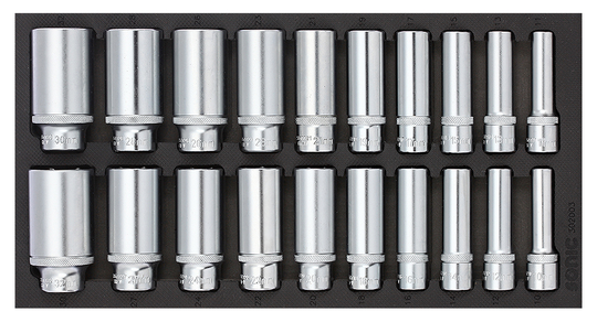 Sonic Socket set 1/2", SFS 1/3 Long 20-piece 302003