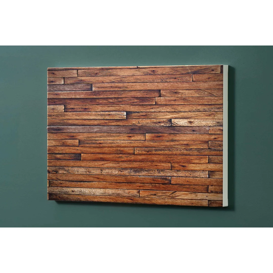 Wooden Boards Motif Pin Board Magnetic Wall Mounted Photo Memo Board
