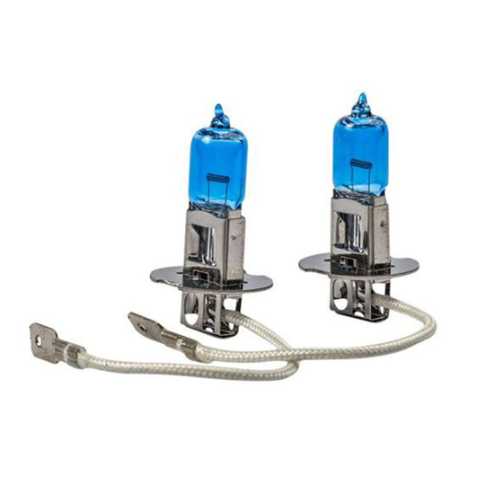 H3 55w Xenon Super White Headlight Bulbs Main Beam Halogen Upgrade E-MARKED
