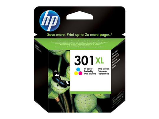 HP 301XL Tri-Colour Original Ink Cartridge - High Yield 330 Pages - CH564EE