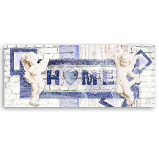 Canvas Print, Blue Quotes 16937