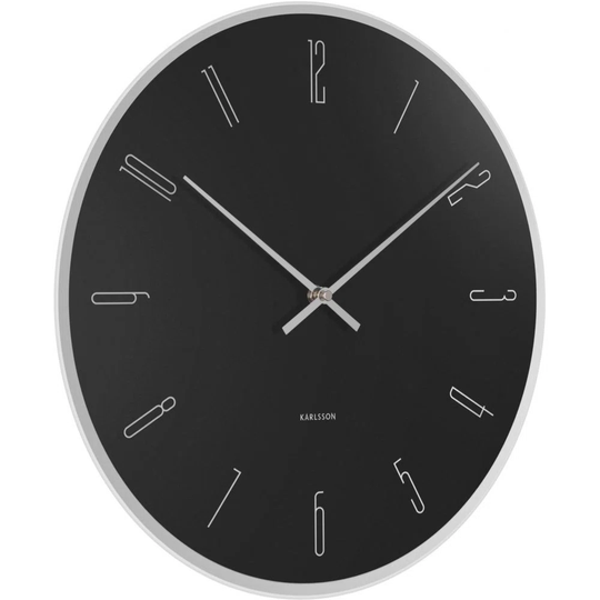 Mirror Numbers Glass Wall Clock