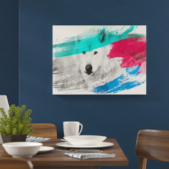 'White Wolf' Graphic Art Print Poster