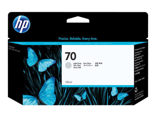 HP 70 Light Grey Original Ink Cartridge - Standard Yield 130ml - C9451A