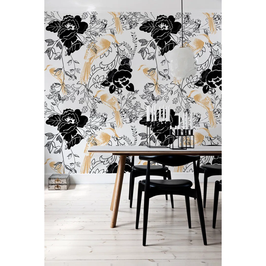 Jemotte Birds Flower Wallpaper