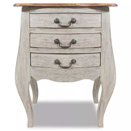 Alexie 3 Drawer Bedside Table