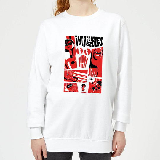 The Incredibles 2 Poster Women's Sweatshirt - White - S - White