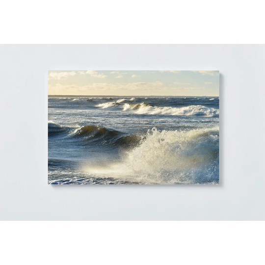 Wave Motif Magnetic Wall Mounted Cork Board