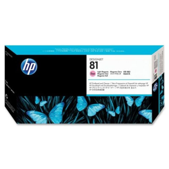 HP 81 Light Magenta Original Printhead & Printhead Cleaner For use with - Designjet 5000/PS & 5500/PS - C4955A