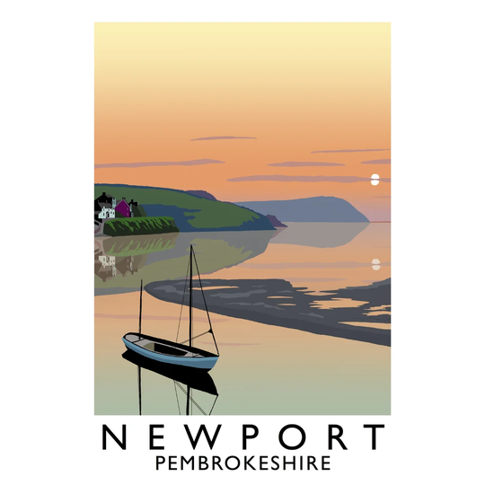 Newport Pembrokeshire 2 by Richard O'Neil - Graphic Art Print on Paper