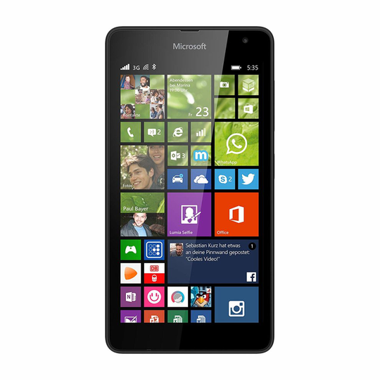 (Unlocked, Black) Microsoft Lumia 535 Single Sim | 8GB | 1GB RAM