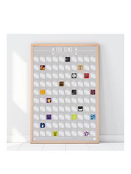 100 Gins To Try Scratch Poster