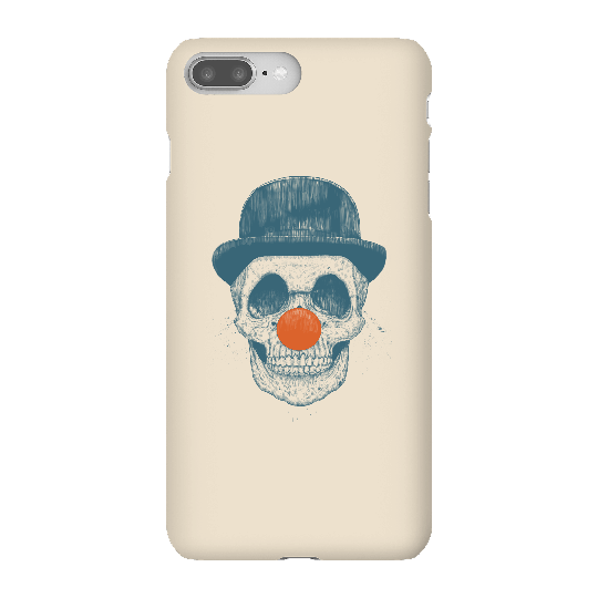 Balazs Solti Red Nosed Skull Phone Case for iPhone and Android - iPhone 8 Plus - Snap Case - Gloss