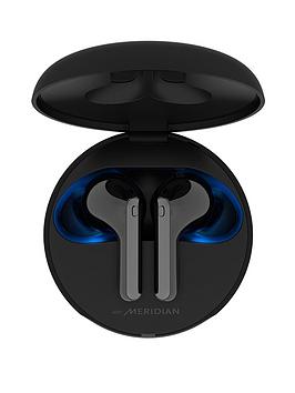 Lg Tone Free Fn7 True Wireless Earbuds With Active Noise Cancellation, Uvnano 99.9% Bacteria Free Case - Black