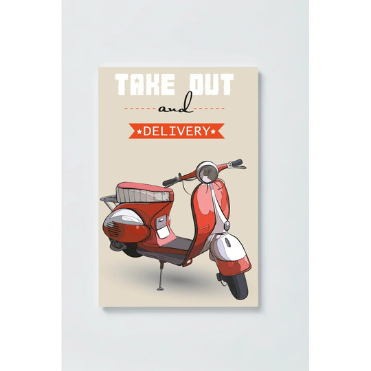 Vespa Roller Magnetic Wall Mounted Cork Board