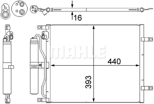 Condenser Air Conditioning 8FC351303-231 by BEHR