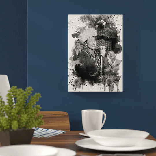 'Ella Fitzgerald' Graphic Art Print Poster
