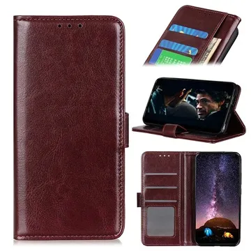 Google Pixel 5 Wallet Case with Magnetic Closure - Brown