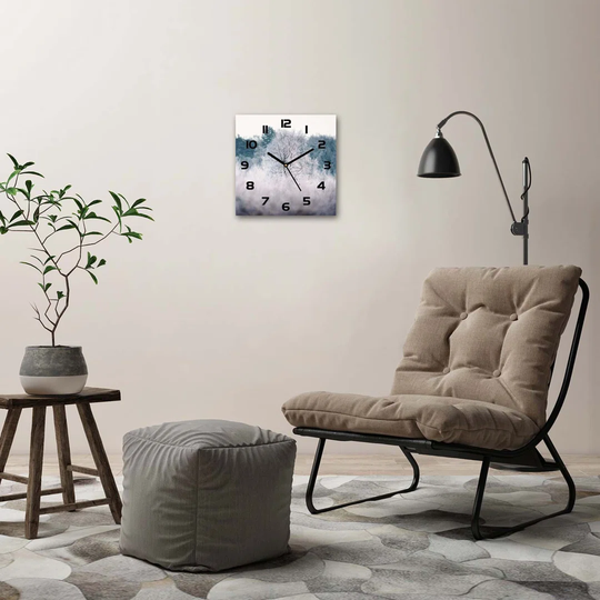 Ji Winter Trees Silent Wall Clock