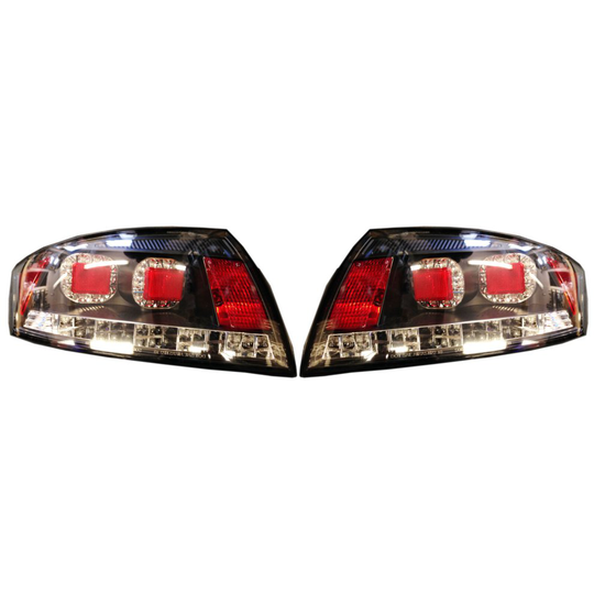 For Audi Tt 00-06 Red Black Smoke LED Back Rear Tail Lights Lamp Indicator Set