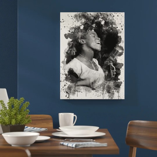 'Sarah Vaughan' Graphic Art Print Poster