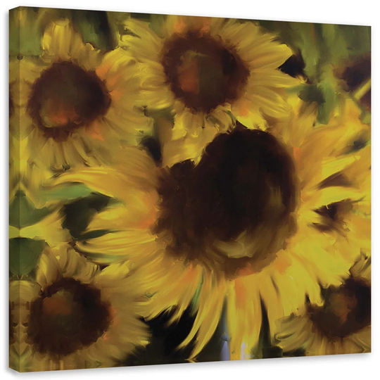 Canvas Print Sunflowers Flowers Yellow