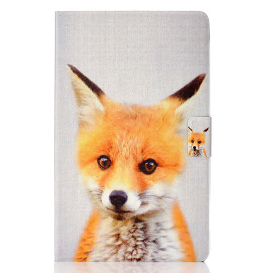 Case for Samsung Galaxy Tab S6 Lite Cover with Auto Sleep/Wake Pattern Magnetic - Fox