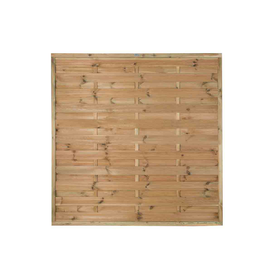 Forest Garden 5'11'' x 5'11'' (180 x 180cm) Pressure Treated Decorative Europa Plain Fence Panel