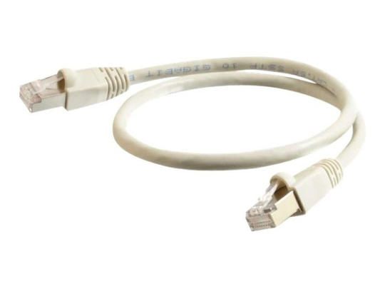 C2G - Patch cable ( DTE ) - RJ-45 (M) - RJ-45 (M) - 1 m - screened shielded twisted pair (SSTP) - CAT 6a - snagless - grey