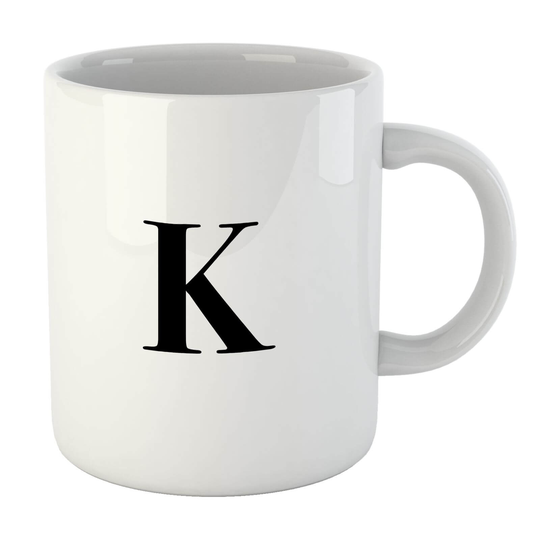 Bodoni Alphabet Mugs - K Mug