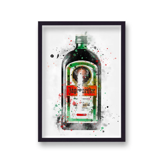 Spirit Graphic Splash Jagermeister Inspired by Vouvart - Picture Frame Graphic Art