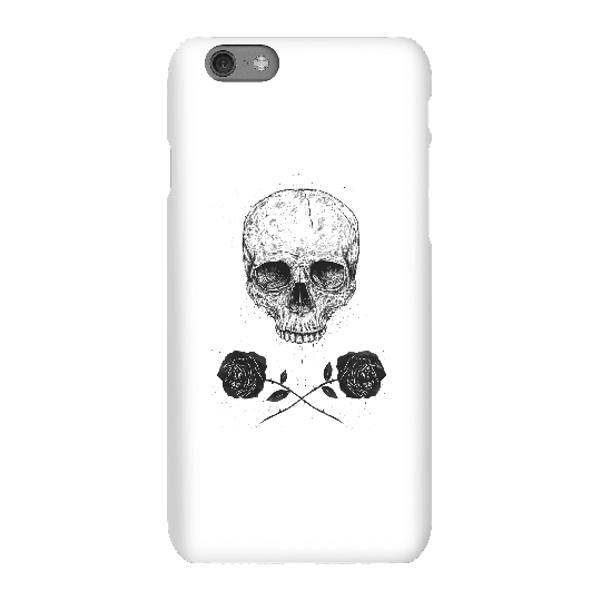 Balazs Solti Skull And Roses Phone Case for iPhone and Android - iPhone 6S - Snap Case - Gloss