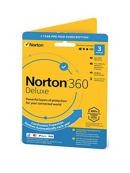 Norton 360 Deluxe 3 Devices 1 Year Subscription With Automatic Renewal