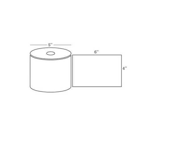 Wasp 4.0 x 6.0 Direct Thermal Barcode Labels ( 4 Rolls)