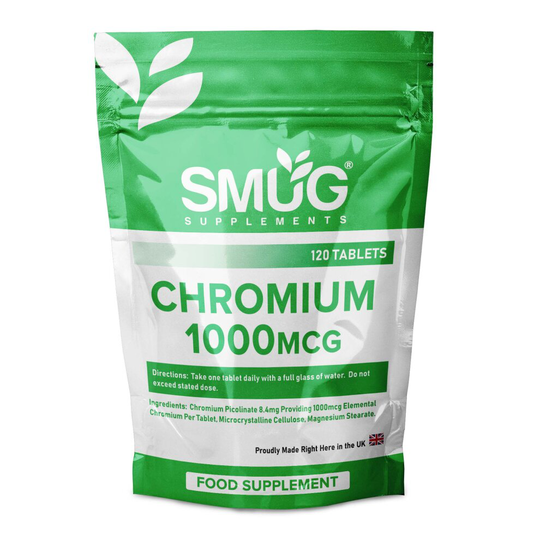 Chromium 1000mcg Supplement - 120 Chromium Picolinate Tablets - Helps to Maintain Normal Blood Glucose Levels - High Strength Chromium Pills