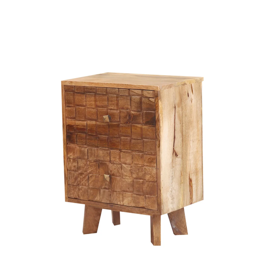 Aled 2 Drawer Bedside Table