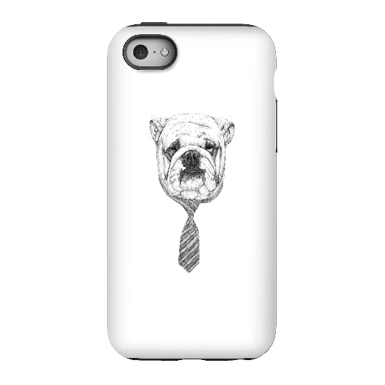 Balazs Solti Suited And Booted Bulldog Phone Case for iPhone and Android - iPhone 5C - Tough Case - Gloss