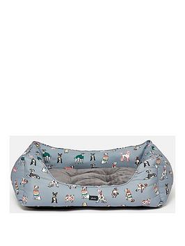 Joules Rainbow Dogs Box Bed - Medium