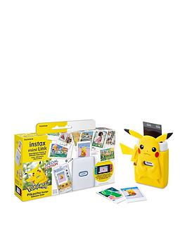 Fujifilm Instax Mini Link Printer Nintendo Switch Special Edition - Ash White With Pikachu Case