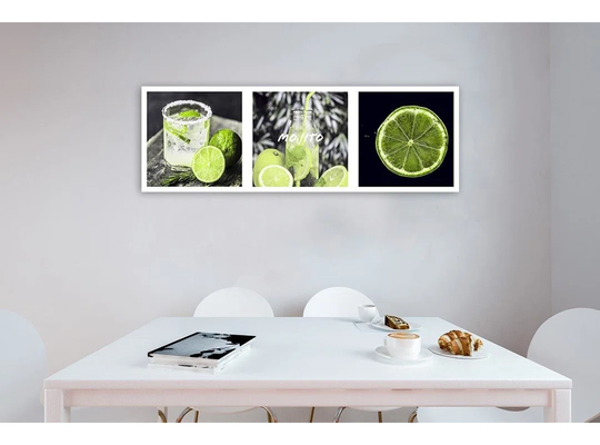 Canvas Print Limes In Green