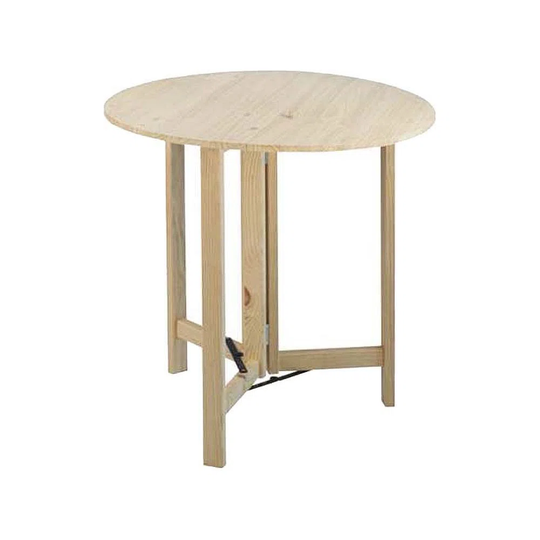 Round Pine Top 75 Cm Thickness 1.6 Cm