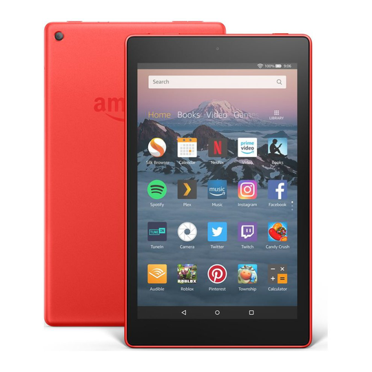 AMAZON Fire HD 8 Tablet (2018) - 32 GB, Red, Red