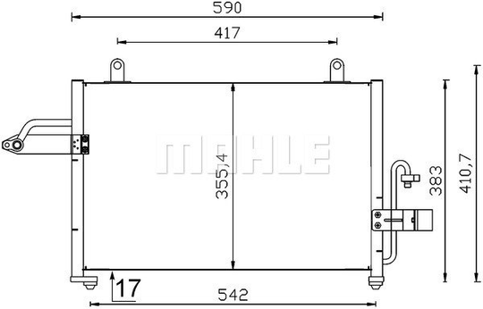 Condenser Air Conditioning 8FC351319-181 by BEHR