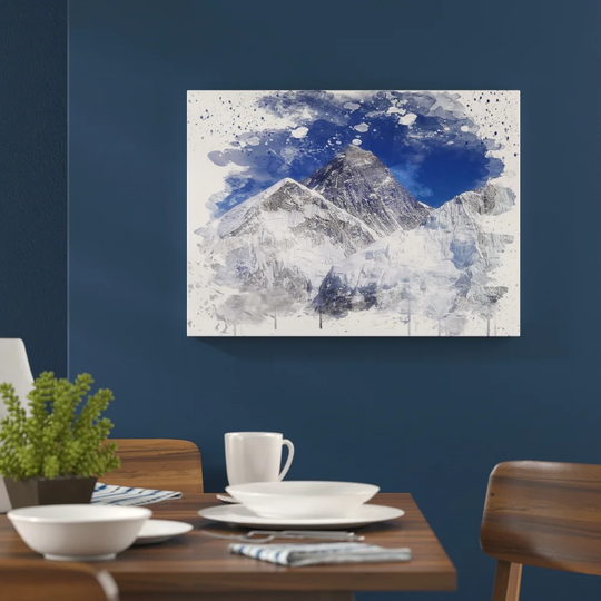 'Landscape Mount Everest Mountain' Graphic Art Print Poster